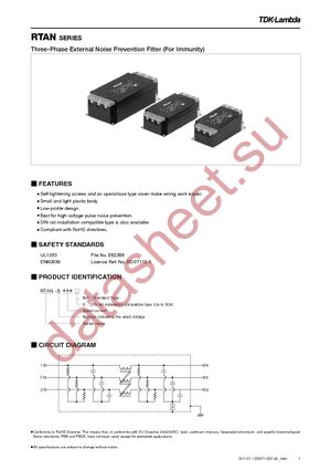 RTAN-5006D datasheet  